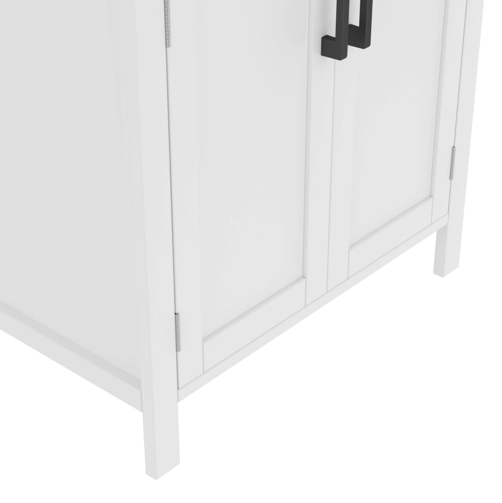 Mobile lavabo da terra 60x46x84,8 cm in MDF e ceramica bianco