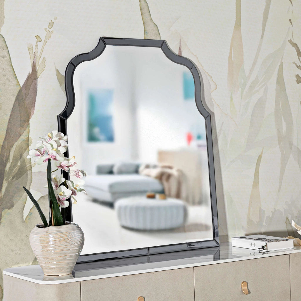 Dabaka, Specchio Cornice Sagomata, 85x100h cm Argento