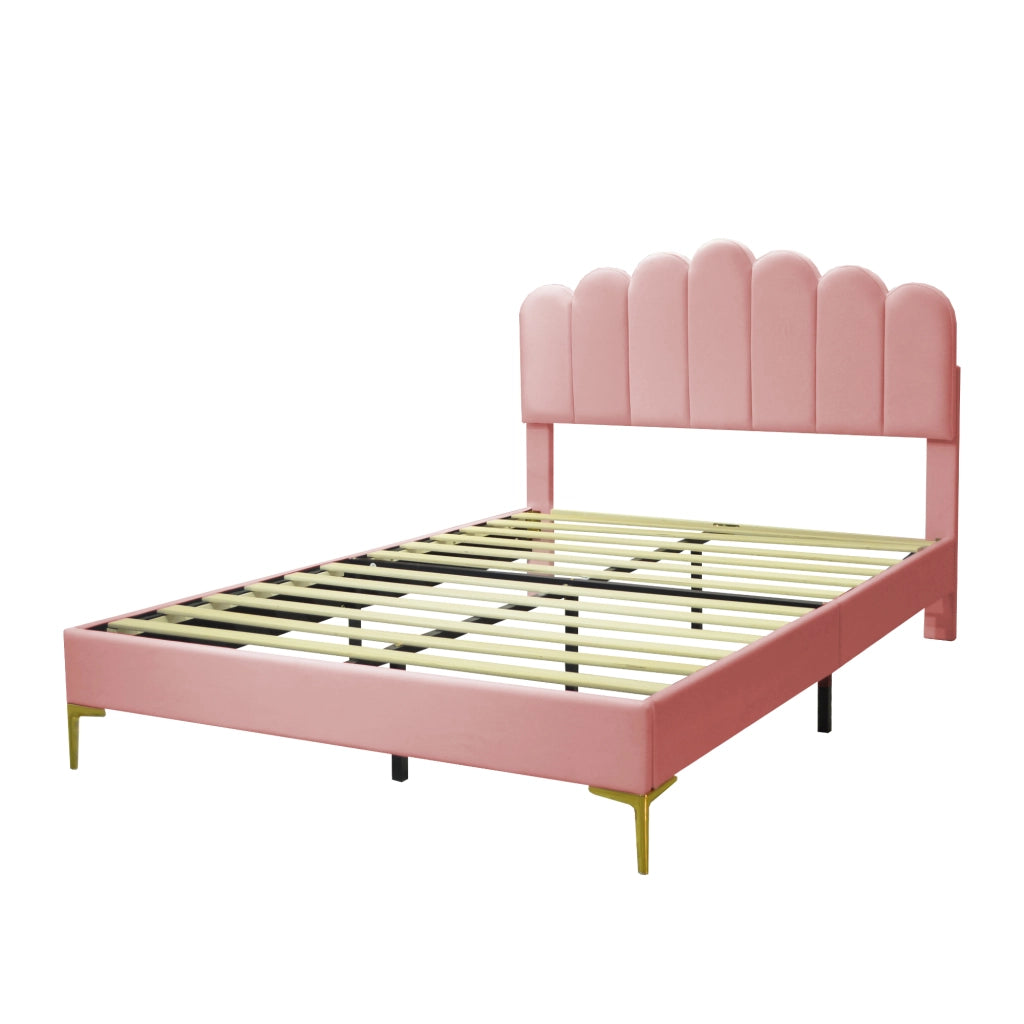 Letto contenitore con sollevamento idraulico; rete a 24 doghe e testiera in velluto bianco crema