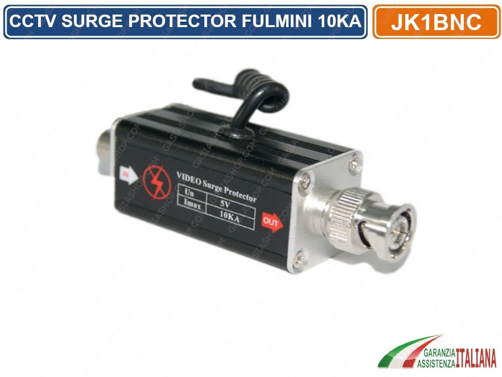 CCTV VIDEO SURGE PROTECTOR 10KA PROTEZIONE FULMINI E SOVRATENSIONI IN E OUT BNC