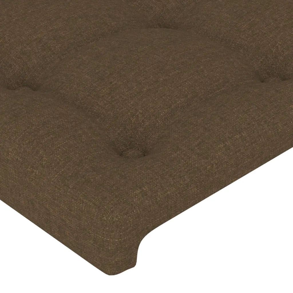 Testiera a LED Marrone Scuro 93x16x78/88 cm in Tessuto 3123655