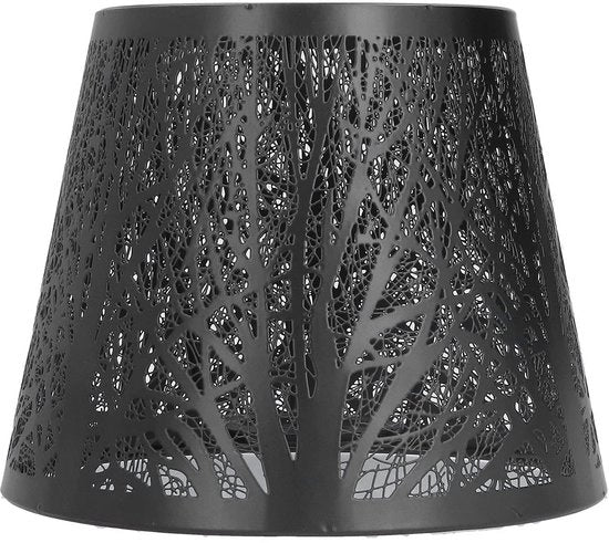 Copertura lampada in acciaio inossidabile - Installazione facile - Nero - Buona dissipazione del calore - Illuminazione decorativa - Adatto per camere da letto - Codice prodotto ONF3