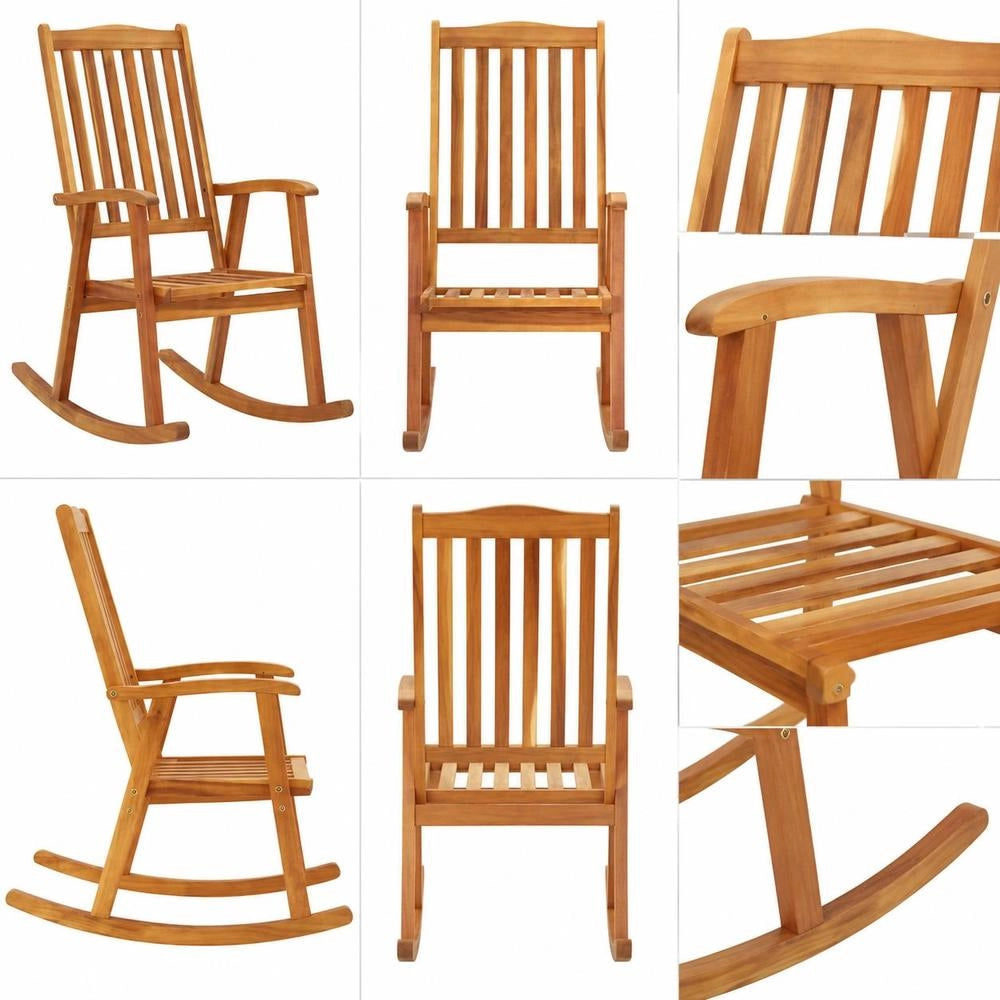 Rocking Chair, Solid Acacia Wood