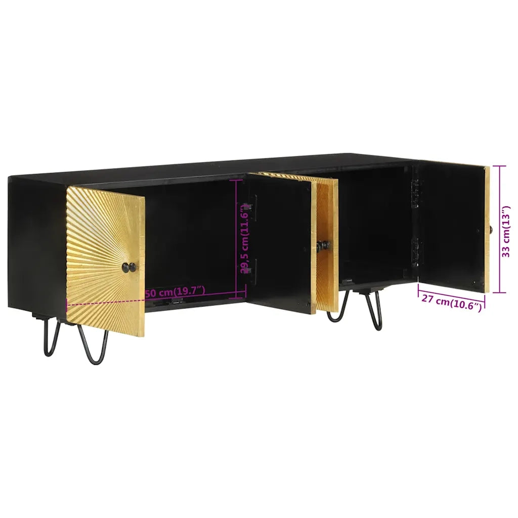 Mobile TV | Armadietto TV | Mobile Porta TV 110x30x45 cm in Legno Massello di Mango