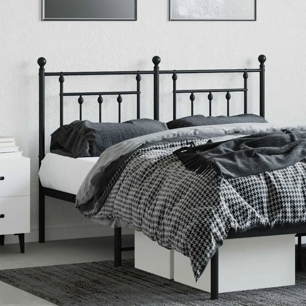 Testiera di Ricambio in Metallo Nero 140 cm 353570