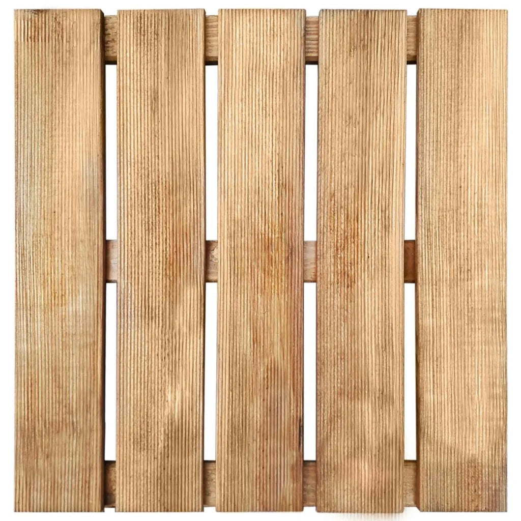 Piastrella per Decking 6 pcs Marrone 50 x 50 cm 42046710