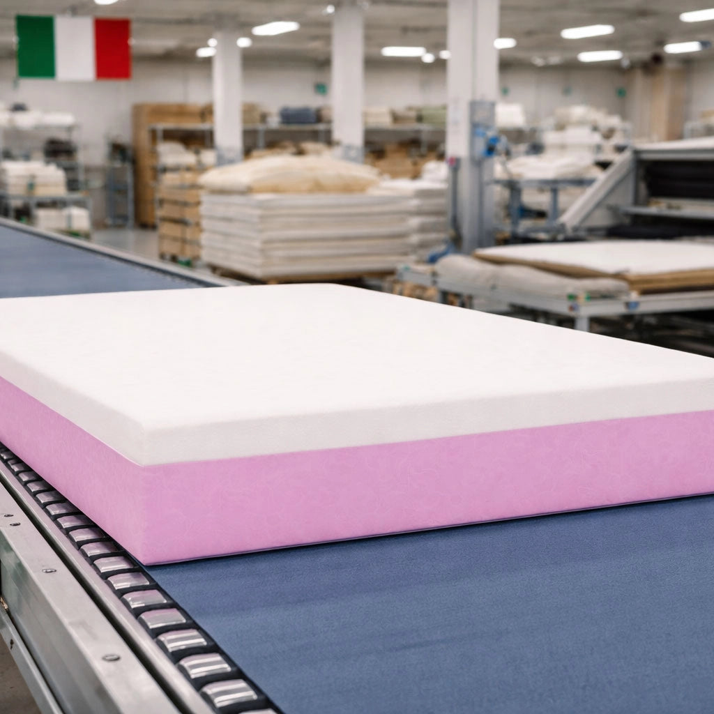 Materasso matrimoniale 175X200 Cm CONFORTEVOLE che NON SCALDA, Materasso ortopedico alto 20 cm contro il mal di schiena | MADE IN ITALY, Anallergico - MOD. PRIME 20