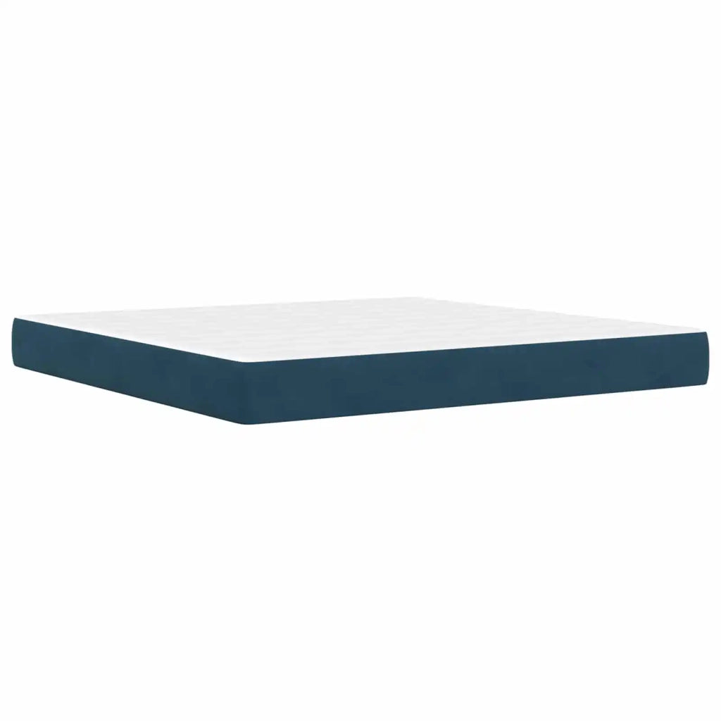Struttura del letto con testiera Blu 200 x 200 cm Velluto 3415231