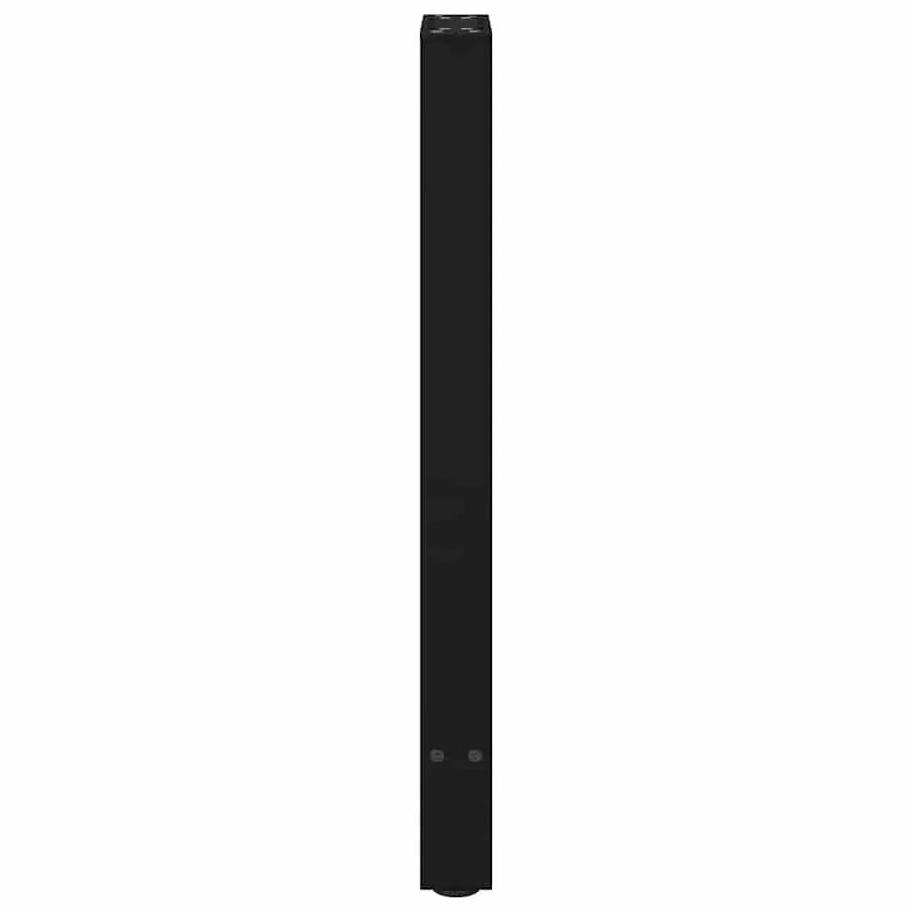 Set di 2 gambe per consolle moderne regolabili 28 x 73 cm in acciaio nero 02_0057532