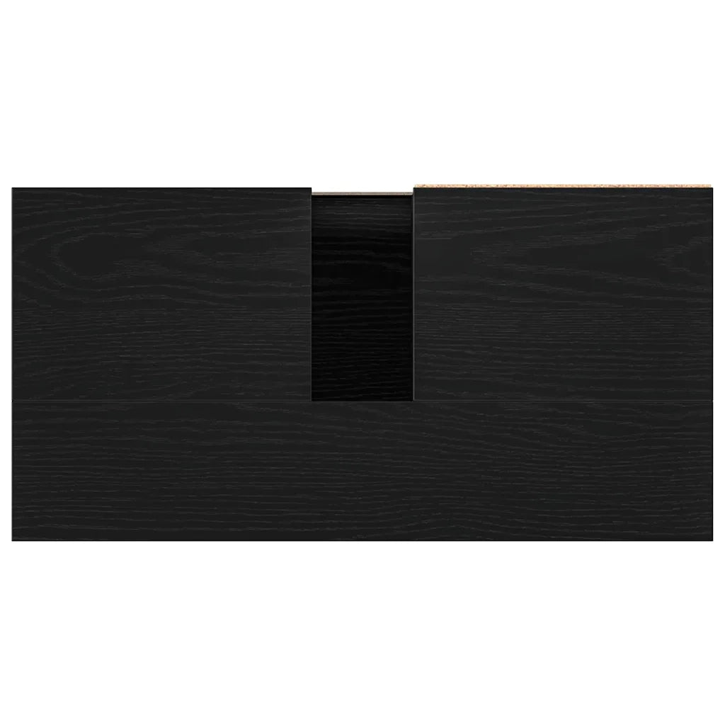 Armadio per Lavabo da Bagno Rovere Nero 65 x 33 x 60 cm 862891