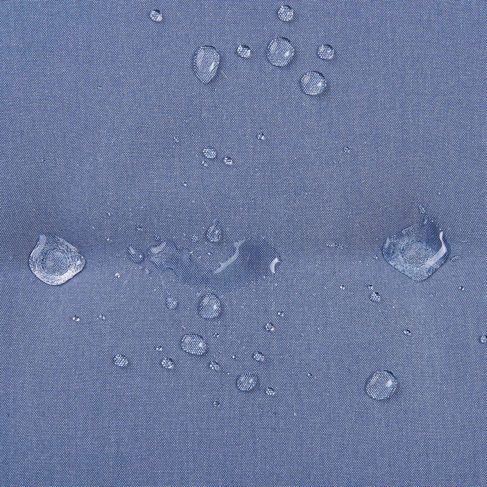 Cuscini di ricambio per sedie da esterno Set 2 cuscini imbottiti spessi in tessuto blu resistenti ai raggi UV