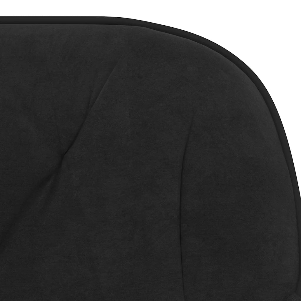 Sedia Girevole da Ufficio Nera in Velluto 344862