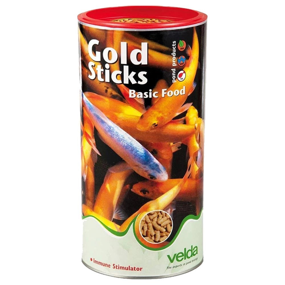 Velda Gold Sticks Fish Food - mangime base in sticks per tutti i pesci da laghetto Formato: 4 L