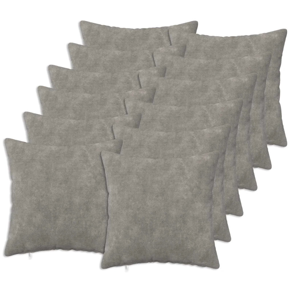 Cuscino HEERLEN 12 pz Grigio Chiaro Fleece in microfibra 927117