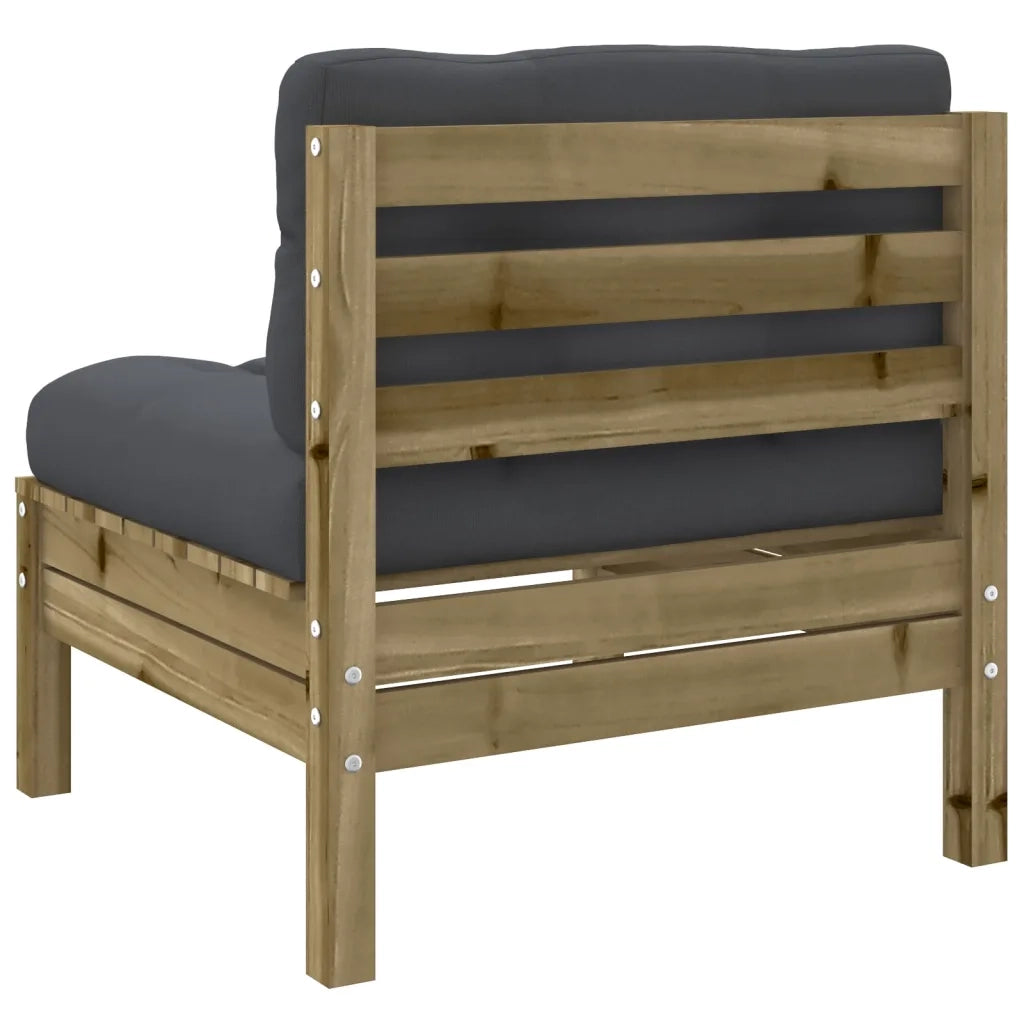 Set Divani da Giardino 9pz con Cuscini Legno Impregnato di Pino 3299518