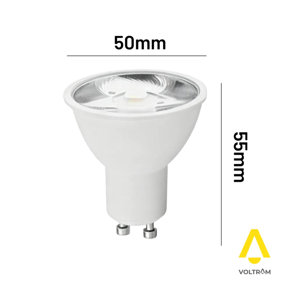 Lampadina LED GU10 6W 600LM IP20 bianco freddo 6000K