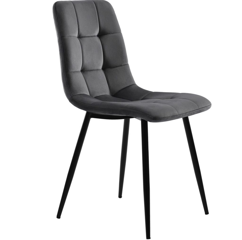 Set da pranzo 5 pezzi con tavolo e 4 sedie; base regolabile; MDF e velluto multicolore
