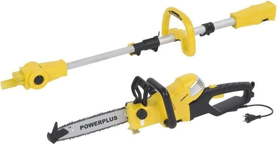 Tagliapasta elettrico telescopico da 900W - 2-in-1 attrezzo per giardinaggio con regolazione automatica della catena