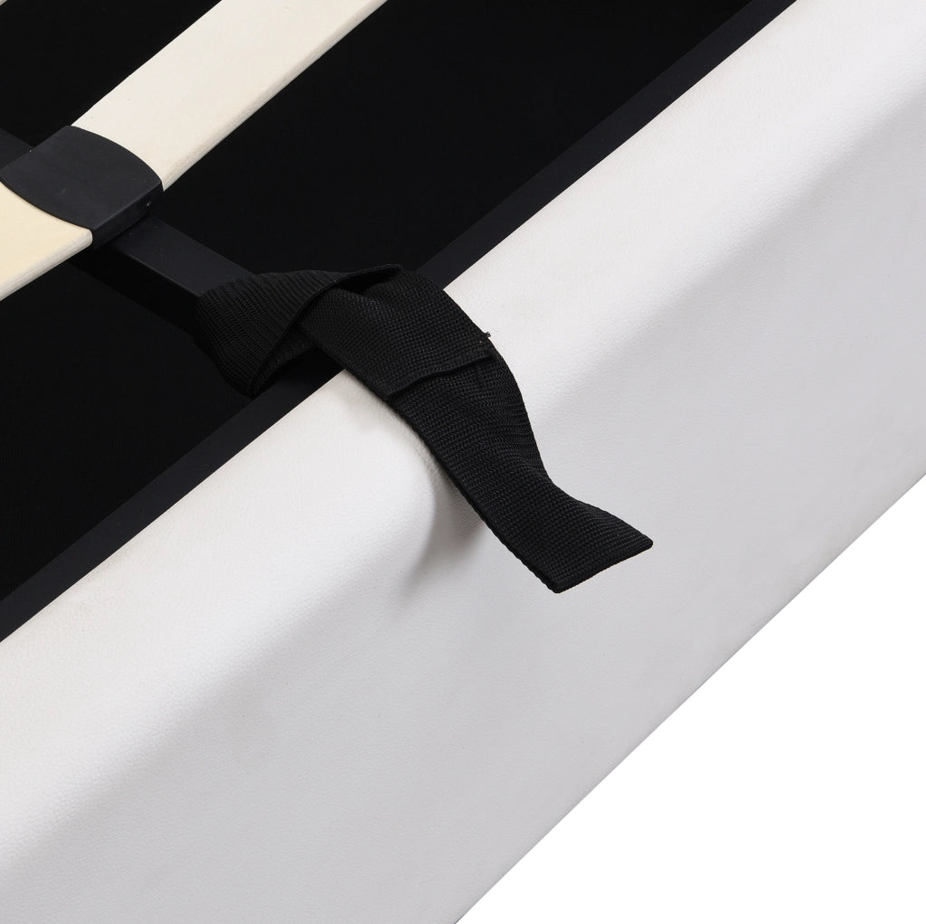 Letto matrimoniale con LED, USB e contenitore