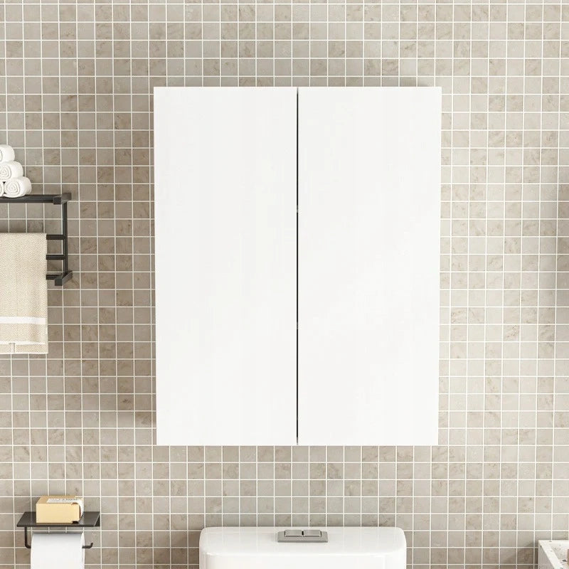 Mobile da Bagno Sospeso 60 cm 2 Ante Moderno e Salvaspazio