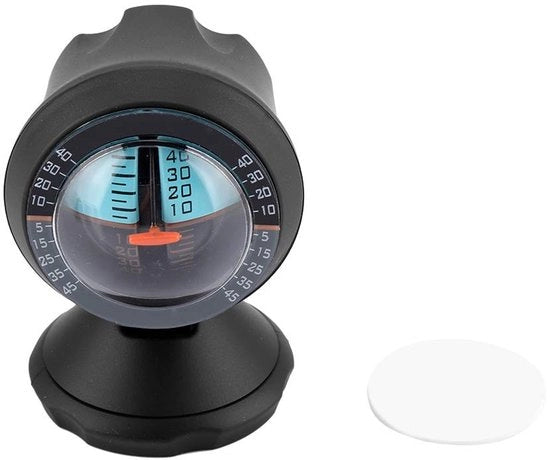 Inclinometro - Angolo di inclinazione - Misuratore di pendenza - Misurazioni precise - Formato compatto - Accessori per auto - Guida sicura - Adatto per veicoli 4x4