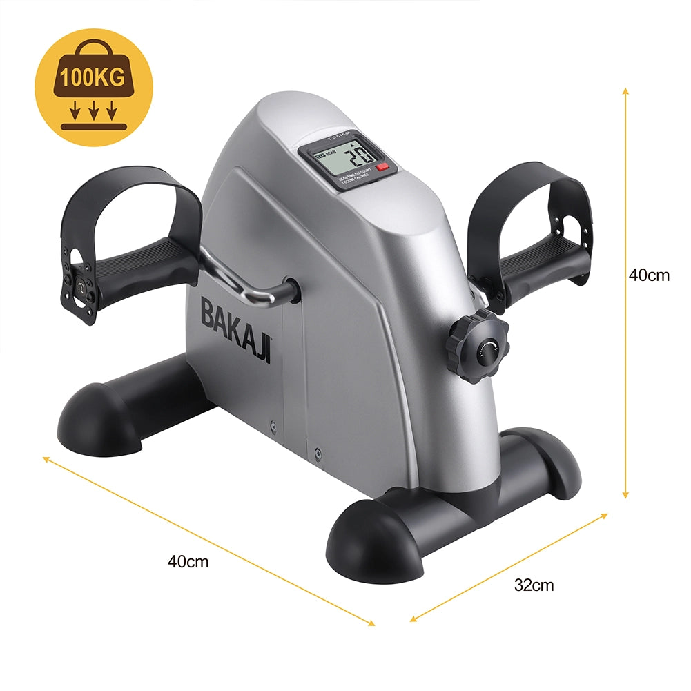 Mini Cyclette da Seduta Bike per Allenamento Riabilitazione Anziani Display LCD