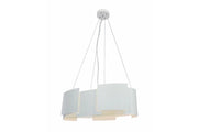 Lampada a sospensione Swanson bianca 4xE14 Reality