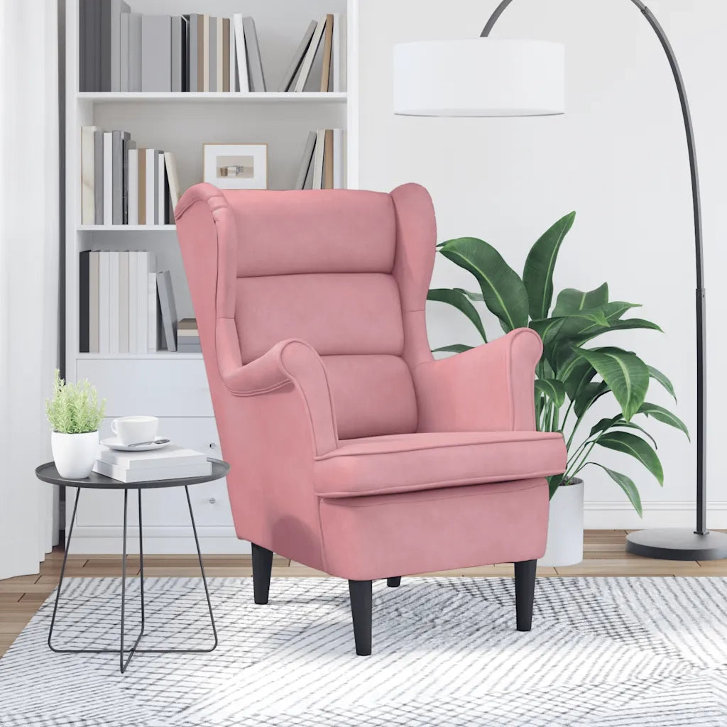 Poltrona Rosa in Velluto 324063