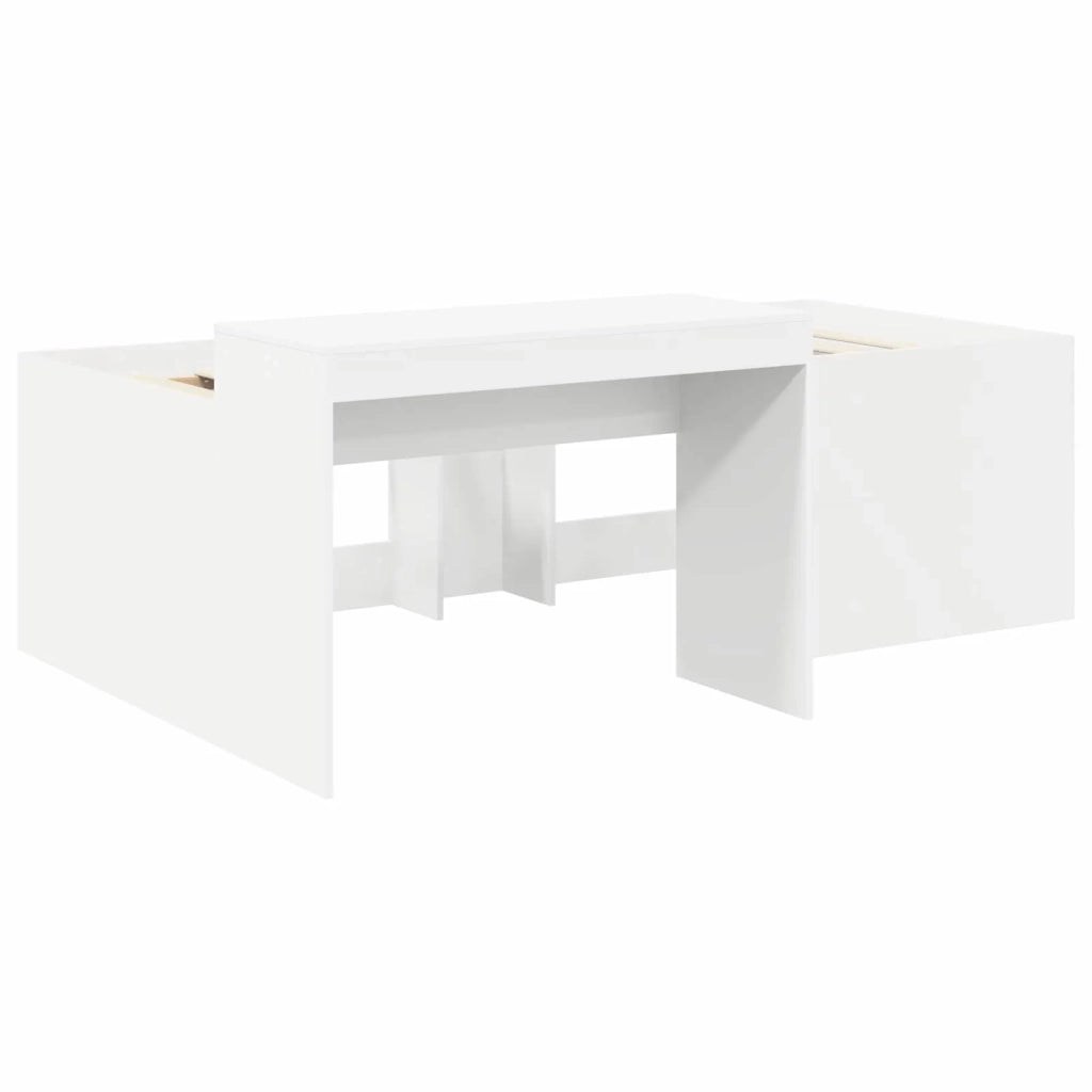 Letto con Tunnel 3 pz Bianco e Rosa Legno ingegnerizzato 3423668