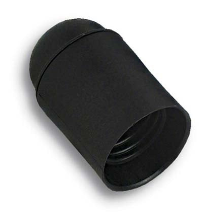 PORTALAMPADA CAMICIA LISCIA - RESINA NERO E14 M10X1- 25 pezzi