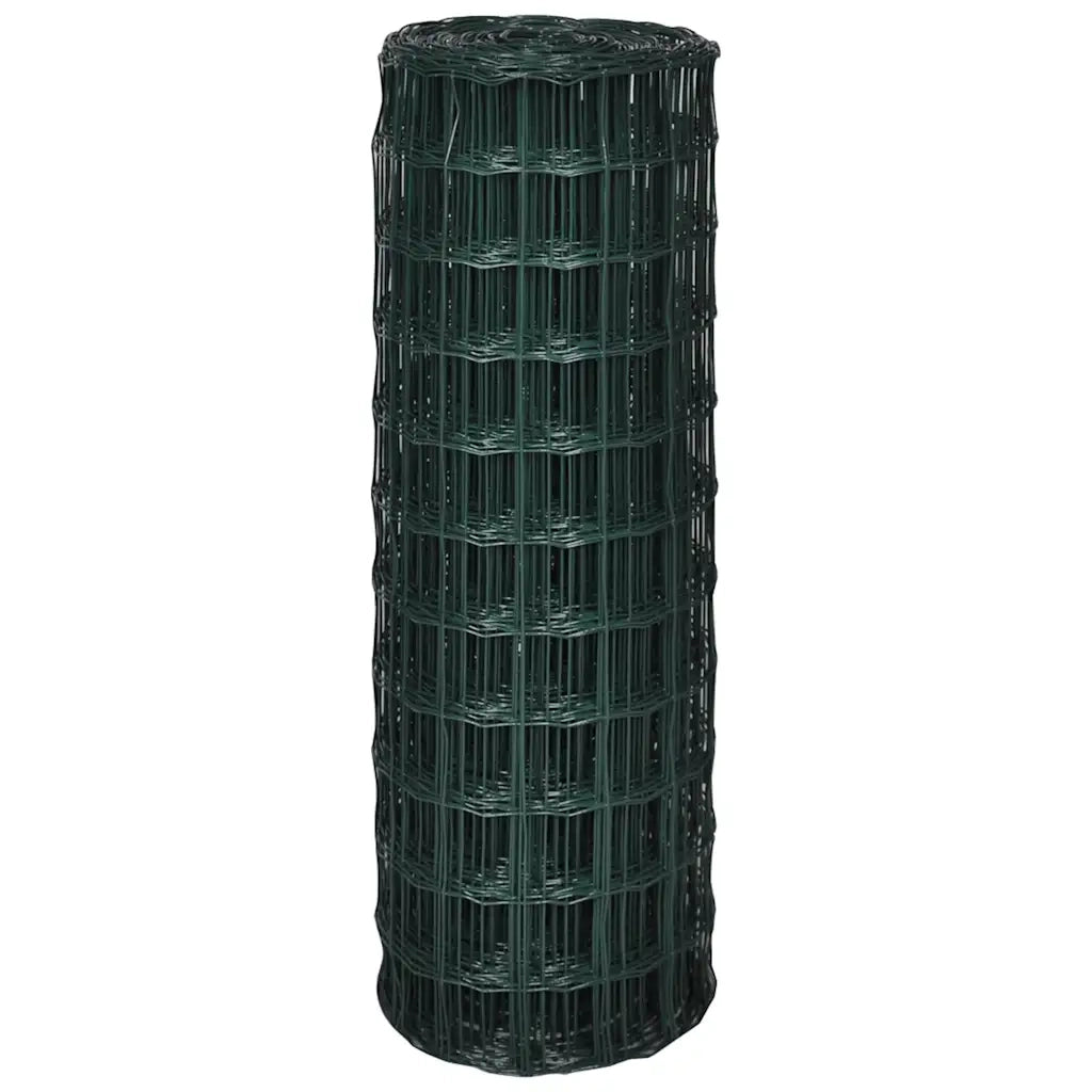 Recinzione da Giardino | Recinzione Europea in Acciaio 10 x 1,5 m Verde