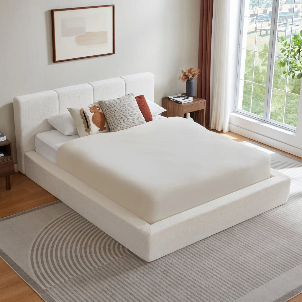 LETTO Struttura 160x200 cm Bianco crema