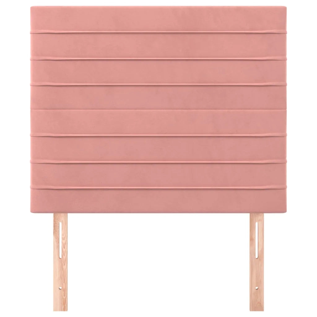Testiera | Testata Rosa 100x5x118/128 cm Velluto