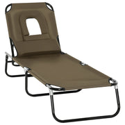 Chaise Longue Pliante ¨C zephmum ¨C Marrone