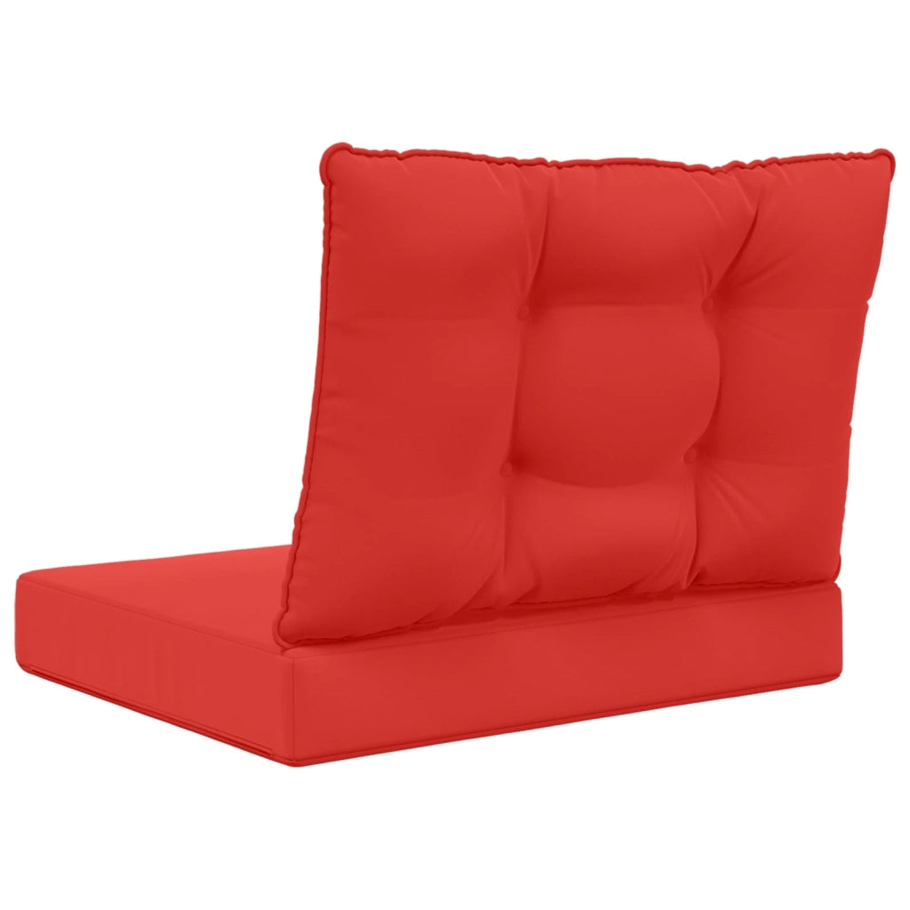Cuscino per divano da esterno 2 pcs Rosso Poliestere 900784