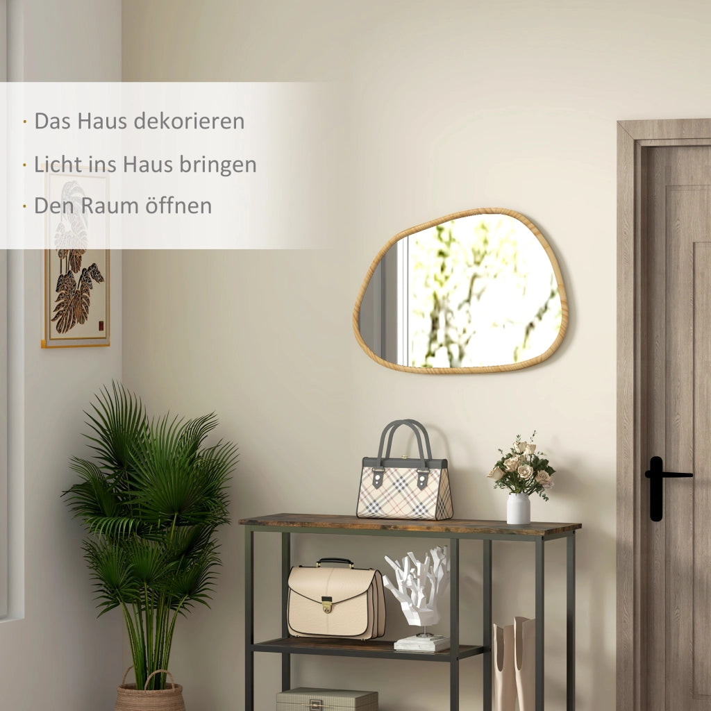Specchio da parete in legno massello vintage ¨C Minimal ¨C 80x60 cm