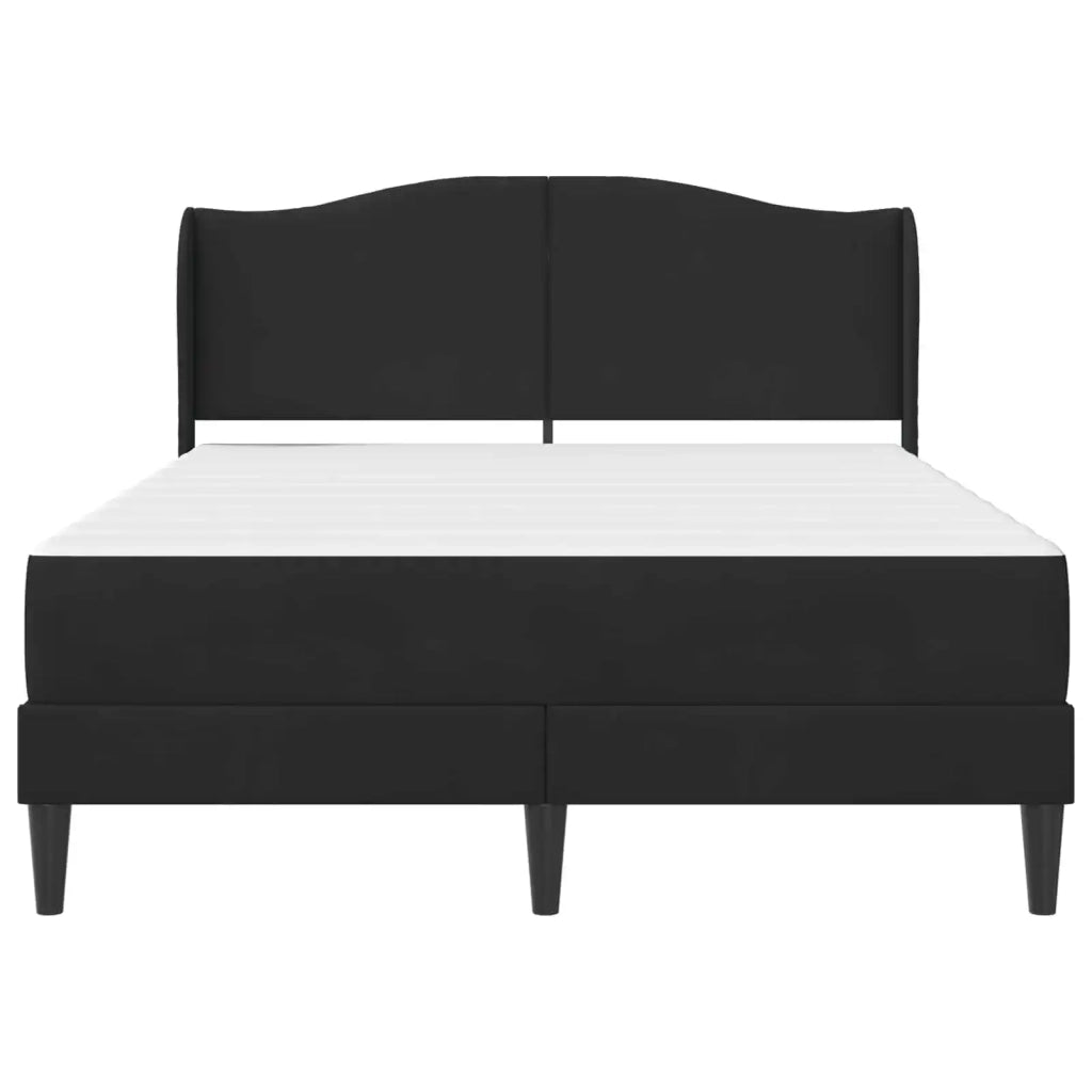 Struttura del letto con testiera Nero 140 x 200 cm Velluto 3415212