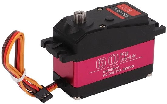Servomotore digitale 60 kg - Stuurservo RC auto - Alta velocità - Coppia - Interasse metallico completo - Motore servo