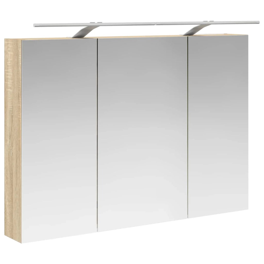Set di mobili per il bagno 6 pz Rovere Sonoma 3407129