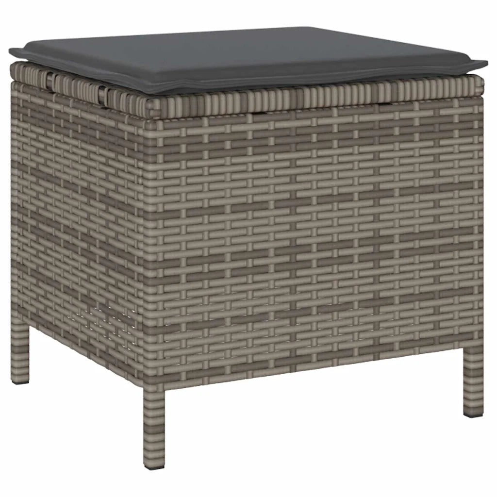Set da Pranzo per Giardino | Set Salotto da Giardino Grigio polyrattan