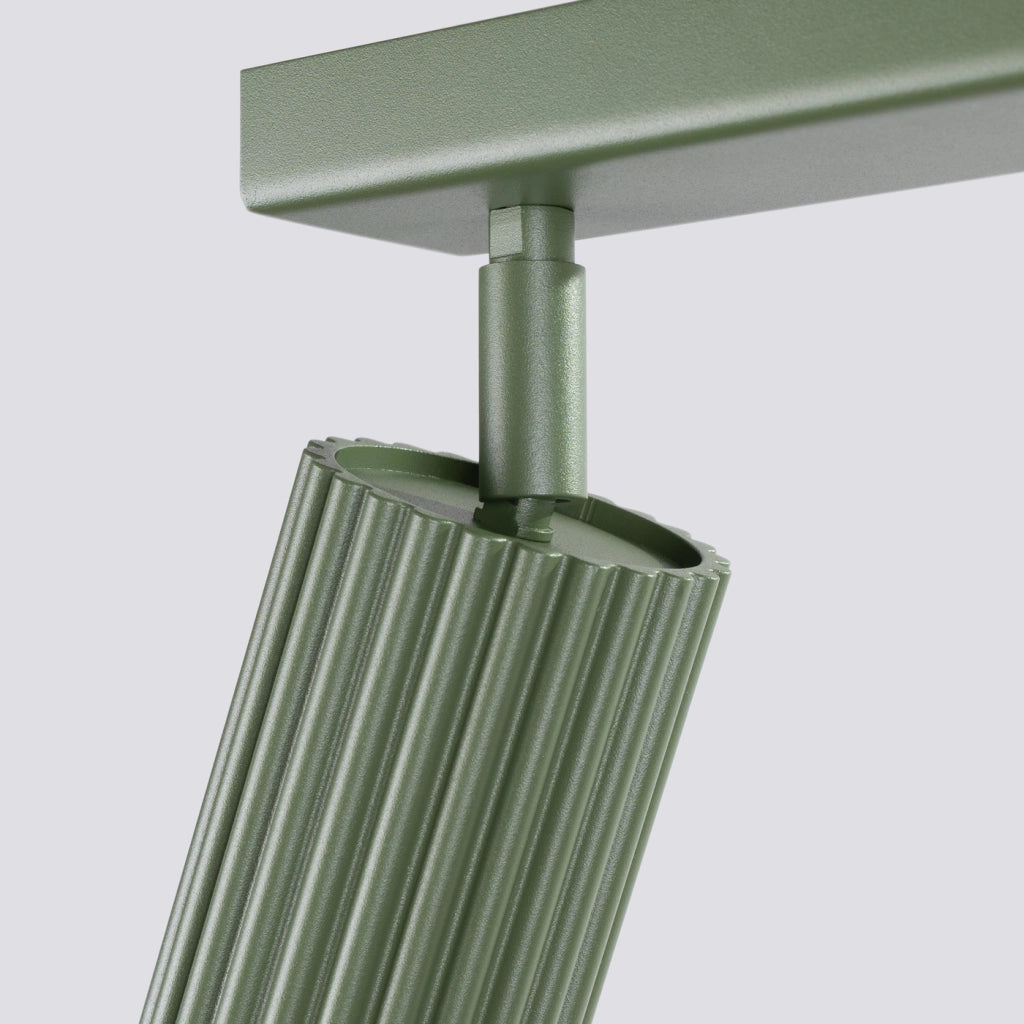 Lampada da soffitto KARBON 4L verde oliva