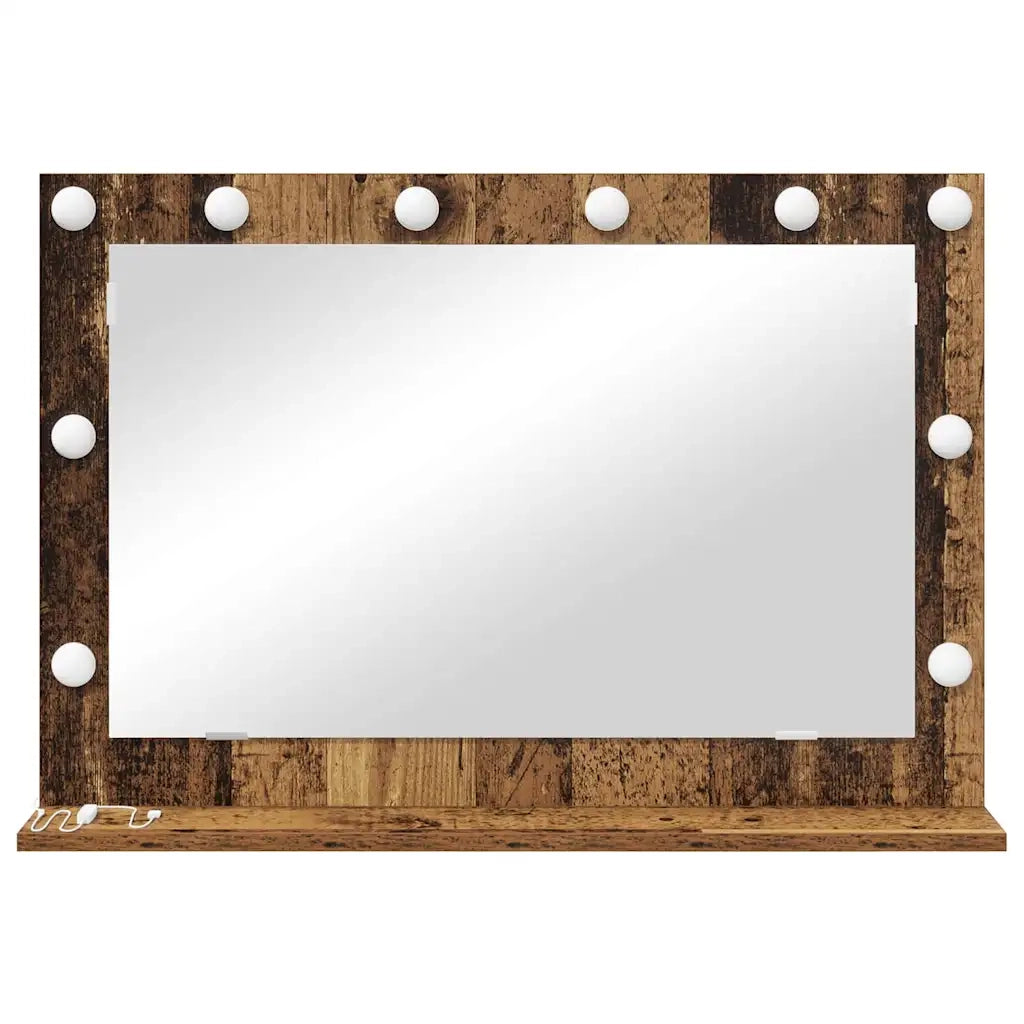 Specchio da Vanit¨¤ Rettangolare Legno vecchio 80 x 55 x 18 cm