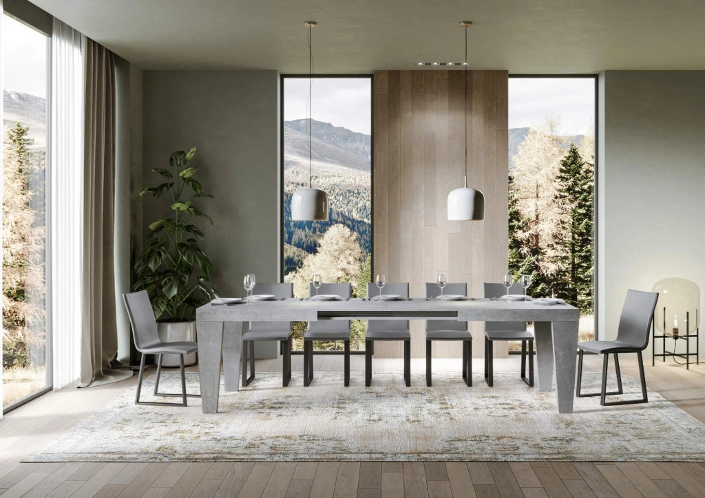 Tavolo Allungabile 180-284x90x77 cm Spimbo Cemento
