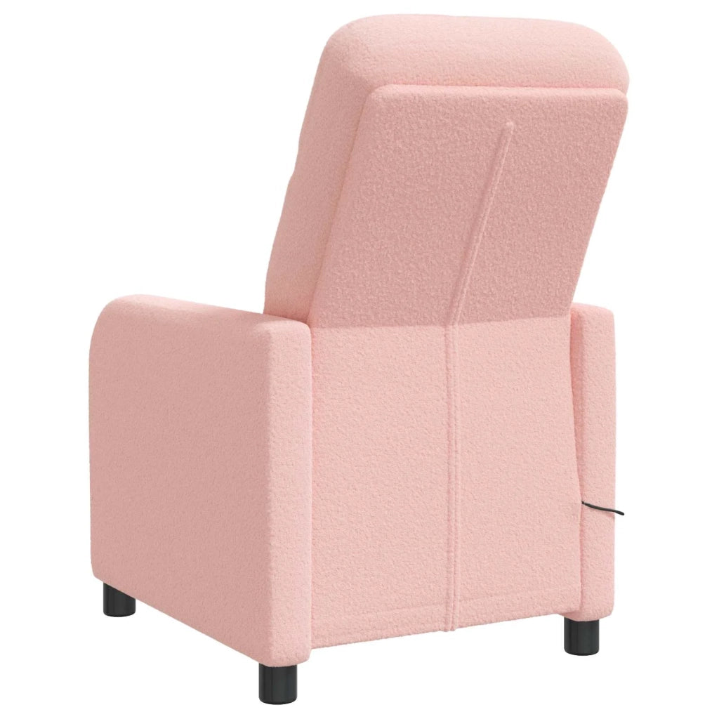 Poltrona Massaggiante Rosa Bouclé 42034953