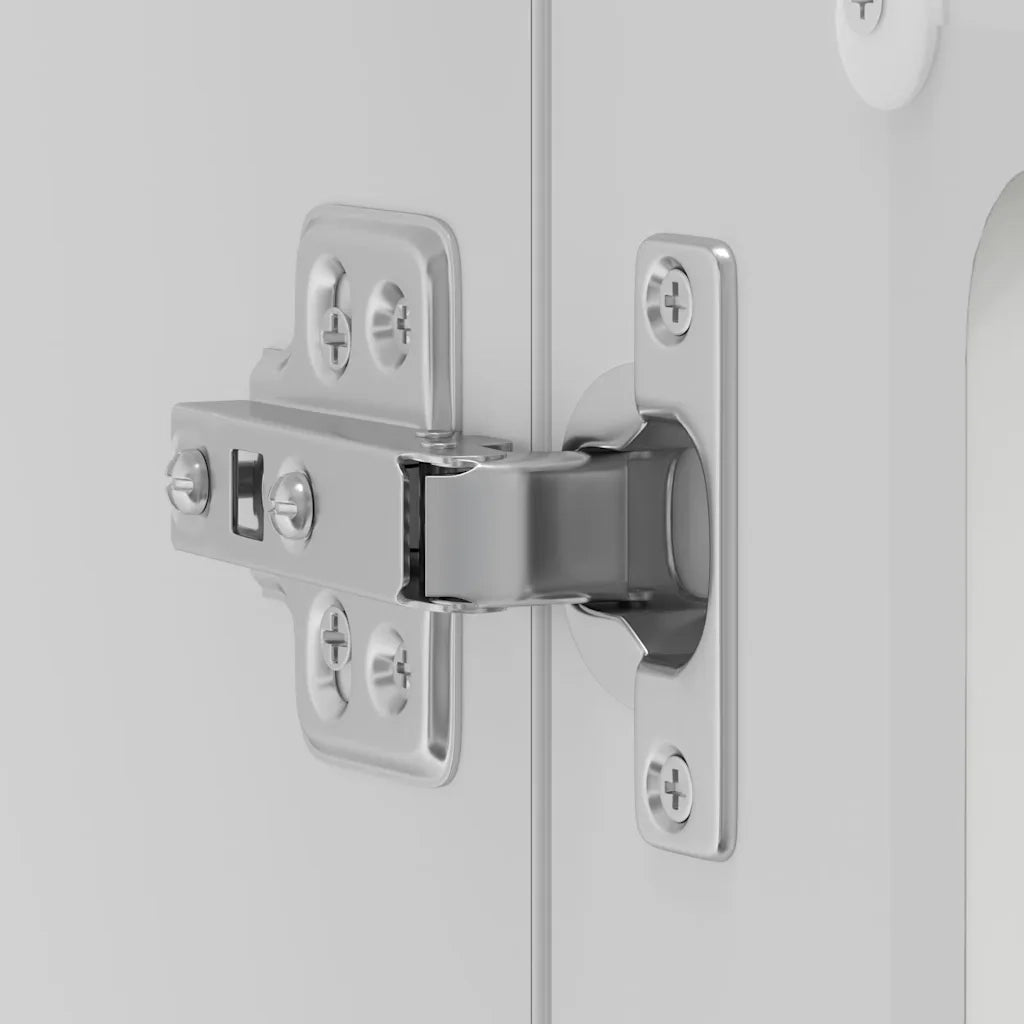 Pensile da Cucina con Porta in Vetro Kalmar Bianco Truciolato 853607