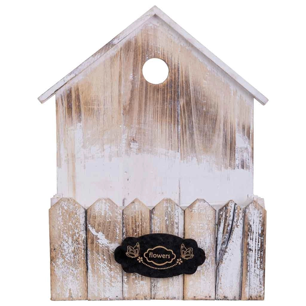 Supporto per fioriera quadrato in legno 26x13x33/11H cm