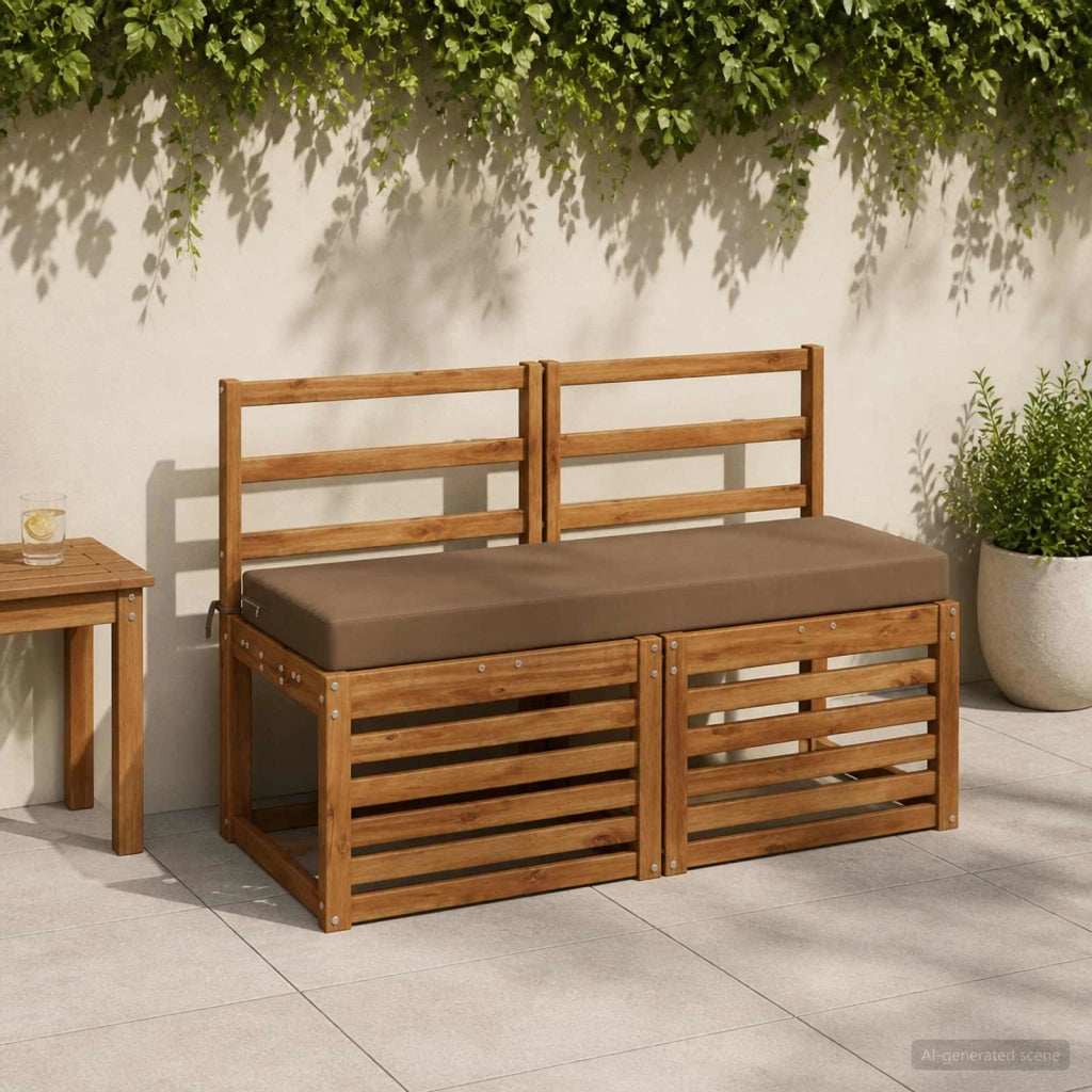 Cuscino per panchina SOEST 100% Poliestere Tortora 949606