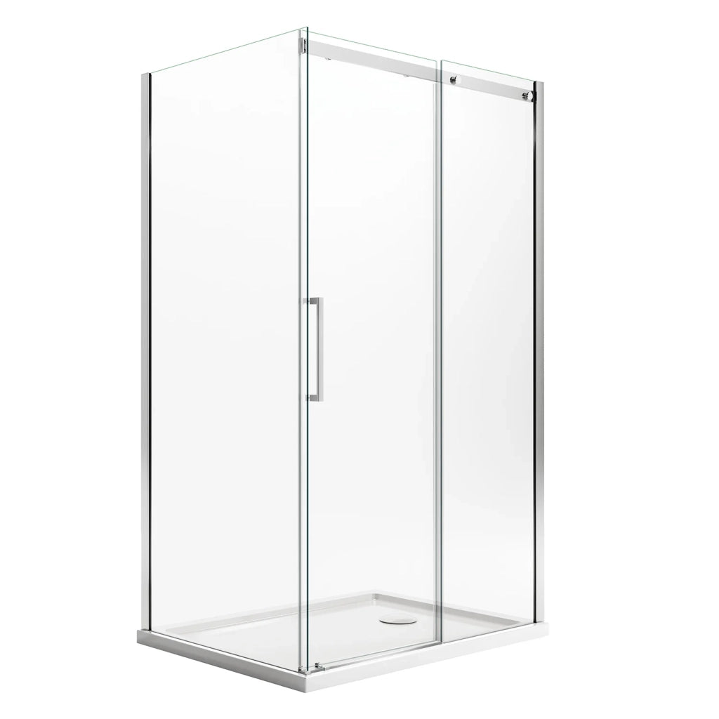Box Doccia 80x140CM H200 Vetro Trasparente 8mm Versione Destra con EasyClean mod. Prime Duo 1 Anta