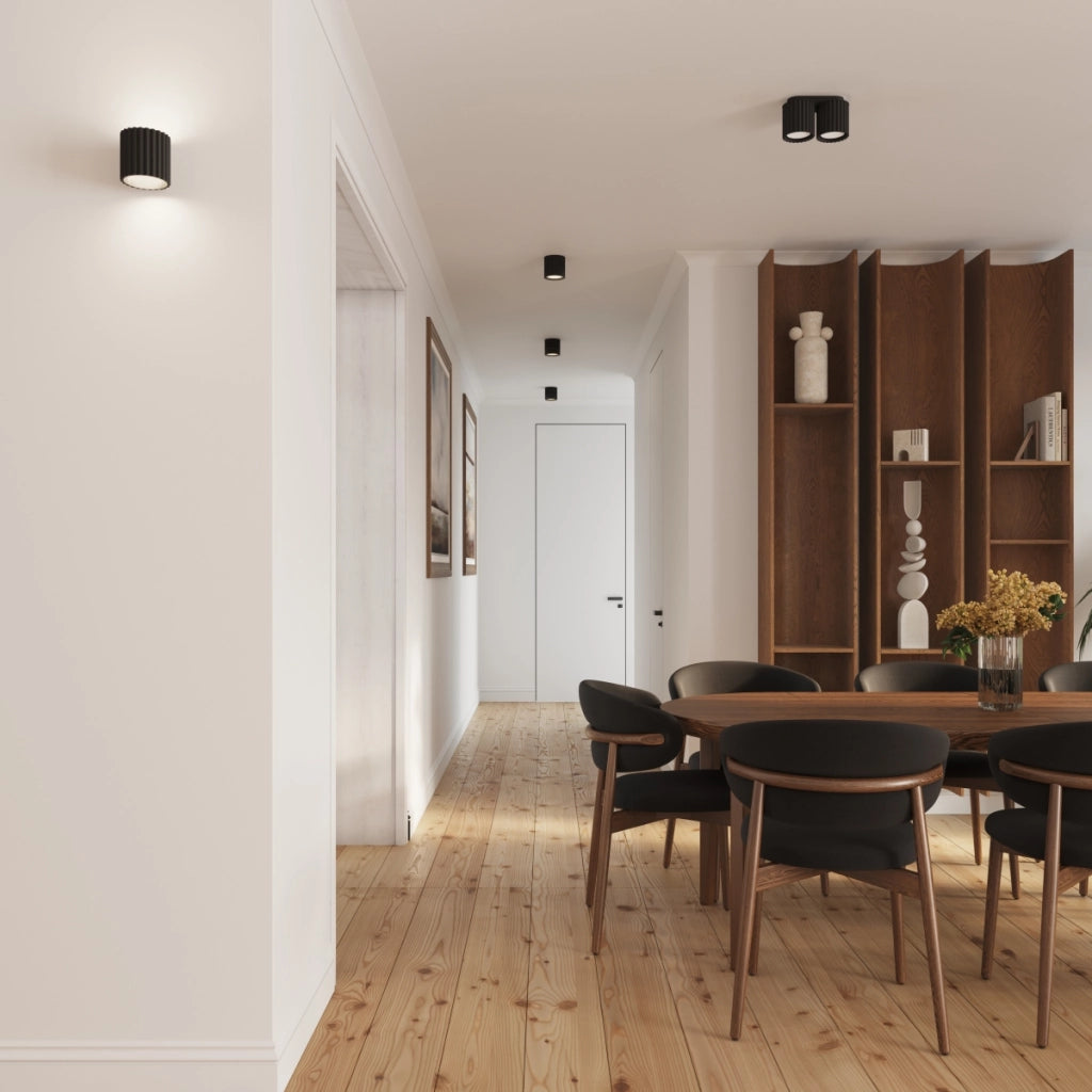 Lampada da soffitto AURA 2 nero GU10