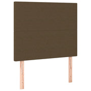 Testiera | Testata Marrone Scuro 80x5x118/128 cm Tessuto